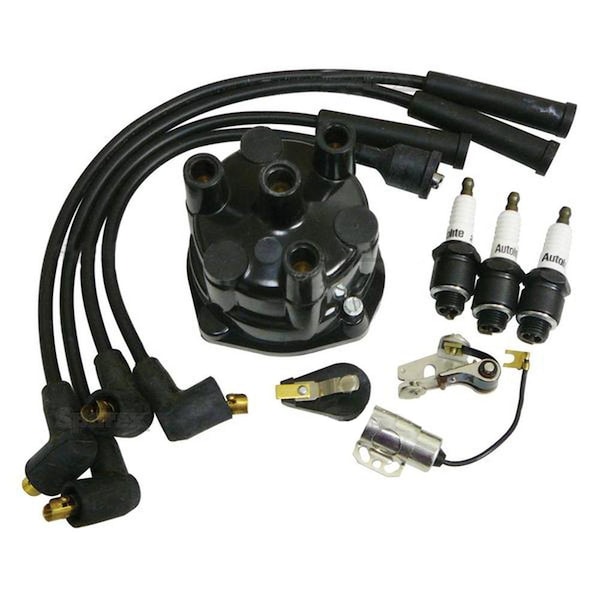Aftermarket Ignition Tune Up Kit Fits Massey Ferguson 135 150 20 2200 2500 3 cyl Perkins Gas ELI80-0183 - main